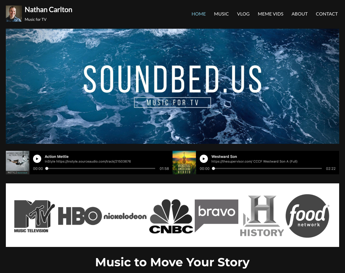 Soundbed Music Banner